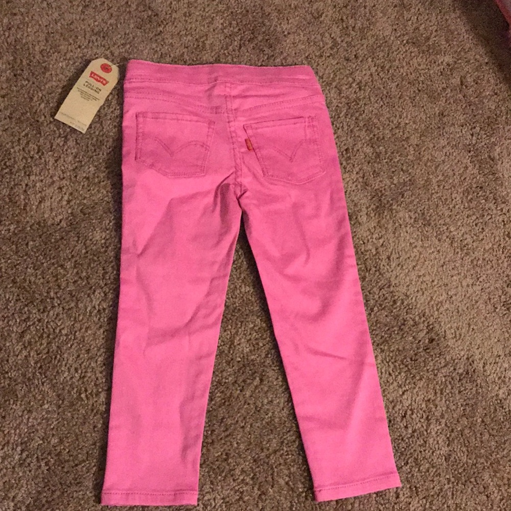 Girls size 4 reg pink legging Levi skinny fit